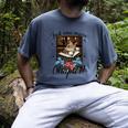 Just One More Chapter Cat Reading Books Coffee Lovers Premium Tri-Blend Men's Comfort Colors T-Shirt Denim