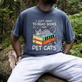 I Just Want To Read Books And Pet Cats Bookish Bookworm Men's Comfort Colors T-Shirt Denim