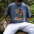 Leopard Book Flower Men's Comfort Colors T-Shirt Denim