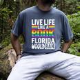 LGBTQ Quote Live Life Like A Banned Rainbow Book Men's Comfort Colors T-Shirt Denim