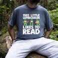 This Little Leprechaun Likes To Read St Patrick's Day Book Men's Comfort Colors T-Shirt Denim