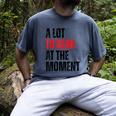 A Lot To Read At The Moment Reading Book Reader Nerd Men's Comfort Colors T-Shirt Denim