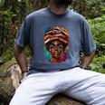 Melanin Girl Afro Book Lover Librarian Teacher Student Men's Comfort Colors T-Shirt Denim