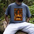 Melanin Girl Locs Book Lover Librarian Teacher Student Men's Comfort Colors T-Shirt Denim