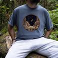 Moon Book Bookshelf Library Coffee Cup Star Stars Pattern Men's Comfort Colors T-Shirt Denim