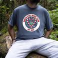 North Pole Book Club Shirt Candy Cane Christmas Men's Comfort Colors T-Shirt Denim