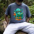 Octopus Reading Book Reading Bookworm Reader Men's Comfort Colors T-Shirt Denim