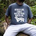 Outside Of A Dog A Book Is Man's Best Friend Apparel Men's Comfort Colors T-Shirt Denim Outside Of A Dog A Book Is Man's Best Friend Apparel Men's Comfort Colors T-Shirt Denim