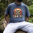 Owl Reading Books Book Library Bookworm Men's Comfort Colors T-Shirt Denim