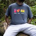 Peace Love Books Reader Librarian Library Book Men's Comfort Colors T-Shirt Denim Peace Love Books Reader Librarian Library Book Men's Comfort Colors T-Shirt Denim