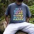 Pet Dogs Read Books Be Happy Dog Lover Men's Comfort Colors T-Shirt Denim