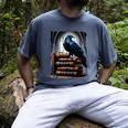 Raven On A Stack Of Books Wisdom Of Odin Men's Comfort Colors T-Shirt Denim Raven On A Stack Of Books Wisdom Of Odin Men's Comfort Colors T-Shirt Denim