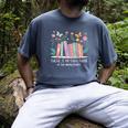 There Is No Such Thing As Too Many Books Reading Teacher Men's Comfort Colors T-Shirt Denim