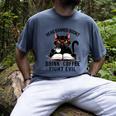 Read Banned Books Drink Coffee Fight Evil Retro Cat Men's Comfort Colors T-Shirt Denim