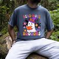 Read More Books Ghost Reading Book Teacher Halloween Men's Comfort Colors T-Shirt Denim