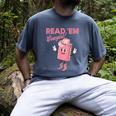 Read 'Em Western Cowgirl Retro Groovy Reading Books Men's Comfort Colors T-Shirt Denim Read 'Em Western Cowgirl Retro Groovy Reading Books Men's Comfort Colors T-Shirt Denim