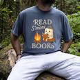 Read S'More Books Campfire Reading Book Lovers Camper Men's Comfort Colors T-Shirt Denim