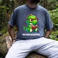Readasaurus Reading Dinosaur Book Reader Bookworm Men's Comfort Colors T-Shirt Denim