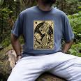 The Reader Tarot Card Book Lover Skeleton Reading Book Men's Comfort Colors T-Shirt Denim The Reader Tarot Card Book Lover Skeleton Reading Book Men's Comfort Colors T-Shirt Denim