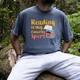 Reading Is My Favorite Sport Book Lovers Men's Comfort Colors T-Shirt Denim