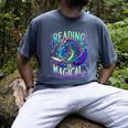 Reading Is Magical Dragon Tee Perfect For Book Lovers Kids Men's Comfort Colors T-Shirt Denim Reading Is Magical Dragon Tee Perfect For Book Lovers Kids Men's Comfort Colors T-Shirt Denim