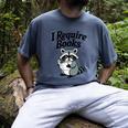 I Require Books Raccoon Reading For Book Lovers Men's Comfort Colors T-Shirt Denim I Require Books Raccoon Reading For Book Lovers Men's Comfort Colors T-Shirt Denim