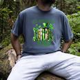 Retro Book Lucky Reading Teacher St Patrick's Day -Adults Small Cotton Blend Polyester Blend Short Sleeve Men's Comfort Colors T-Shirt Denim