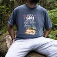 Retro Just A Girl Who Love Dogs Books And Coffee Bookworm Men's Comfort Colors T-Shirt Denim