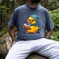 Rubber Duck Reading Book Rubber Duckie Reader Coffee Lover Men's Comfort Colors T-Shirt Denim