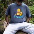 Rubber Duck Reading Book Swim Rubber Duckling Rubber Duckie Men's Comfort Colors T-Shirt Denim