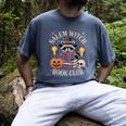 Salem Witch Book Club Bookish Halloween Raccoon Witchcraft Men's Comfort Colors T-Shirt Denim