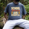 School Librarians Are Essential Library Book Lover Librarian Men's Comfort Colors T-Shirt Denim