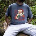 He Sees What You'Ve Been Reading Bookish Christmas Humor Men's Comfort Colors T-Shirt Denim He Sees What You'Ve Been Reading Bookish Christmas Humor Men's Comfort Colors T-Shirt Denim