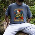 Skeleton Read Book Just One More Chapter Floral Book Lover Men's Comfort Colors T-Shirt Denim