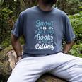 Snow Is Falling Books Are Calling Men's Comfort Colors T-Shirt Denim