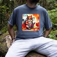 Squirrel Reading Comic Book On Autumn Branch Glasses Leaves Men's Comfort Colors T-Shirt Denim