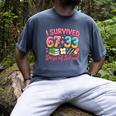 Survived 67 Days Of School Ice Cream Drip Apple Pencil Book Men's Comfort Colors T-Shirt Denim