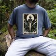 Tarot Cards Guide Book Esoteric Mysticism Clothing Tarot Card Justice Men's Comfort Colors T-Shirt Denim