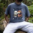 Teacher Bookworm Book Lover Panda Reading Book Librarian Tee Men's Comfort Colors T-Shirt Denim