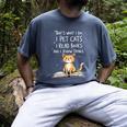 That's What I Do I Pet Cats I Read Books And I Know Things Men's Comfort Colors T-Shirt Denim