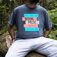 Threadless Grey Sky Chai Trans Book Pride Graphic Men's Comfort Colors T-Shirt Denim