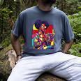 History Woman Reading Book Geometric Girl Educated Men's Comfort Colors T-Shirt Denim