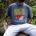 Wake Up Smarter Librarian Book Stack Premium Tri-Blend Men's Comfort Colors T-Shirt Denim Wake Up Smarter Librarian Book Stack Premium Tri-Blend Men's Comfort Colors T-Shirt Denim