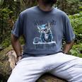 We'Re All Mad Here Cheshire Cat Alice Wonderland Book Kids Men's Comfort Colors T-Shirt Denim