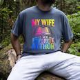 My Wife Is My Favorite Author Book Writer Writing Husband Men's Comfort Colors T-Shirt Denim