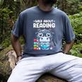 Wild About Reading Book Lover Hippo Men's Comfort Colors T-Shirt Denim Wild About Reading Book Lover Hippo Men's Comfort Colors T-Shirt Denim