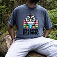 Wild About Reading Book Lover Penguin Men's Comfort Colors T-Shirt Denim Wild About Reading Book Lover Penguin Men's Comfort Colors T-Shirt Denim