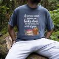 Woman Cannot Survive On Books Alone She Also Needs Yarn Men's Comfort Colors T-Shirt Denim Woman Cannot Survive On Books Alone She Also Needs Yarn Men's Comfort Colors T-Shirt Denim