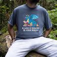 In A World Full Of Bookworms Be A Book Dragon Men's Comfort Colors T-Shirt Denim In A World Full Of Bookworms Be A Book Dragon Men's Comfort Colors T-Shirt Denim