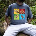 Wrestling Comic Book Wrestler Mexican Lucha Libre Mask Men's Comfort Colors T-Shirt Denim